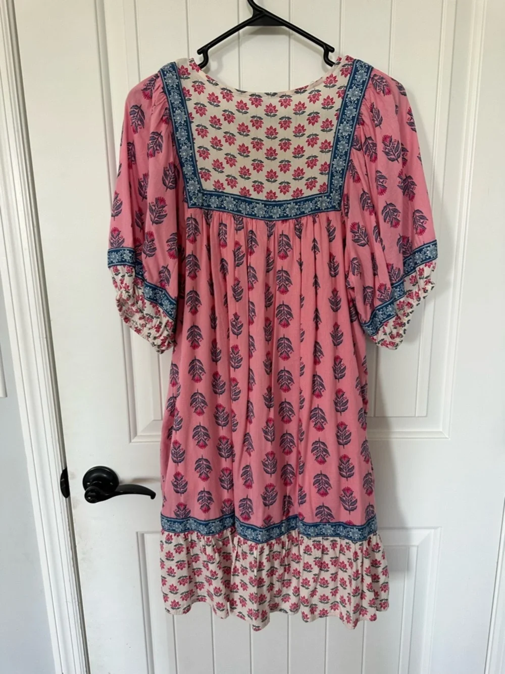 Old Navy Pink Floral block print dress - Picture 3 of 3
